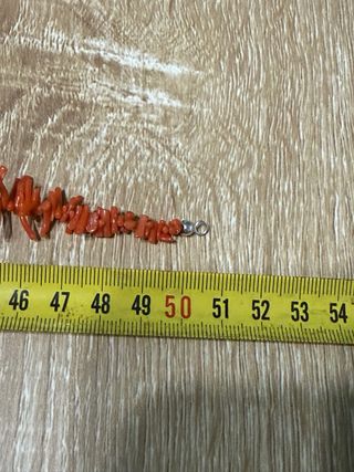 Collana corallo rosso a frange