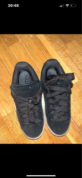 Zapatillas Puma Negras Suela Marrón