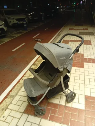 Carrito de bebé Asalvo gris