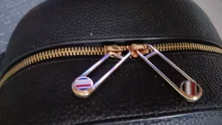 Zaino Tommy Hilfiger Blu con Logo Oro