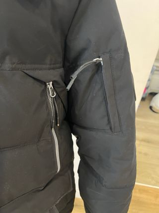 Anorak joven negro con forro