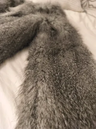 Chaquetón pelo gris