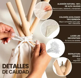 Tienda de campaña infantil tipo tipi