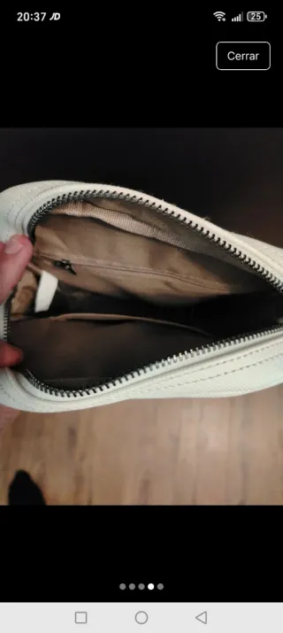 Bandolera Lacoste Blanca Original