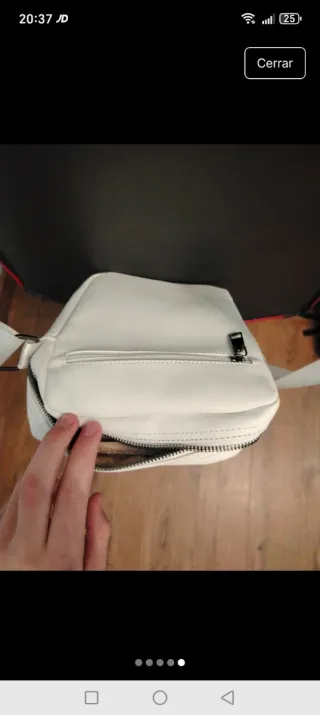 Bandolera Lacoste Blanca Original