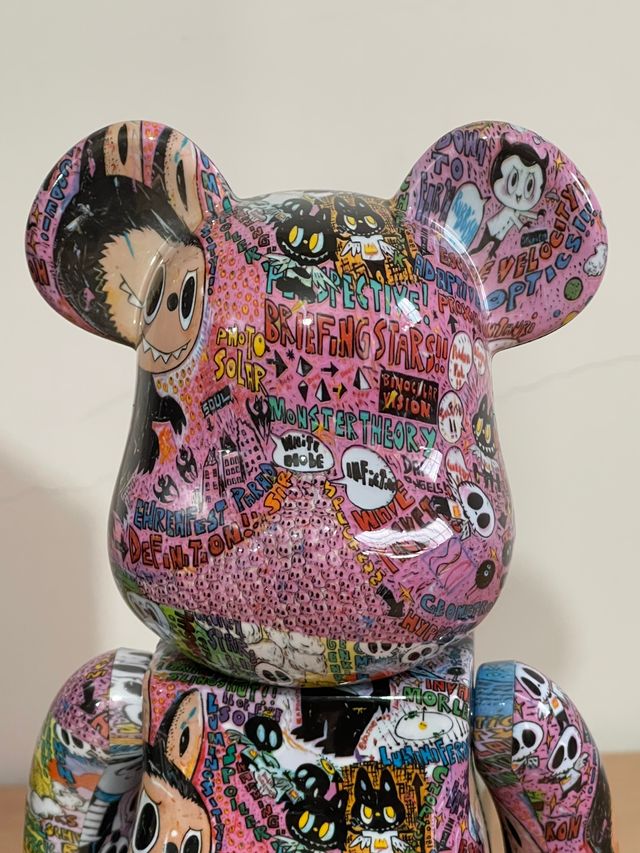 Figura Bearbrick Labubu Edition 400% 28 cm. pvc