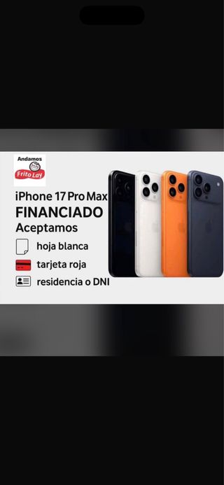 iPhone 17 Pro Max Financiado