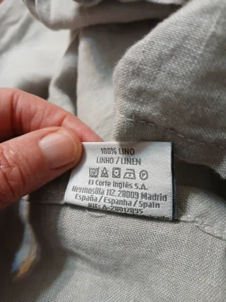 Sábana de lino Corte Inglés