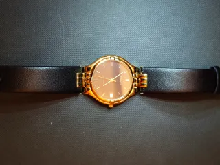 Tissot Stylist Chapado Oro 18k Cristal Zafiro 34mm