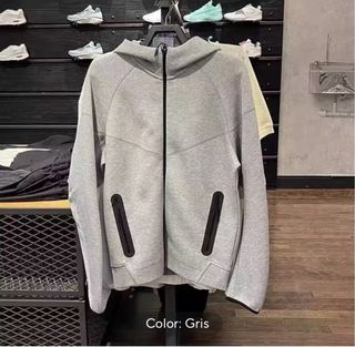 Cárdigan con capucha gris para hombre