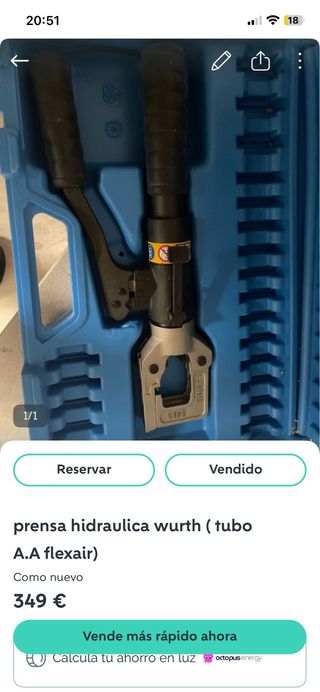 Prensa Hidráulica Wurth Flexair