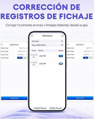 NGTeco Reloj Control Horario Empleados