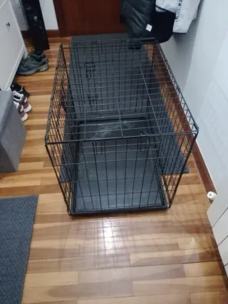 Jaula para perros negra