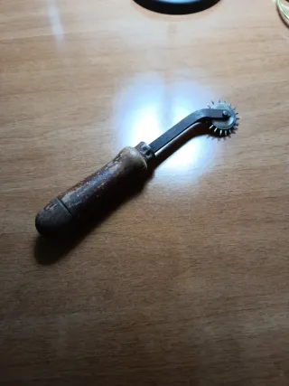 Marcador cuero antiguo