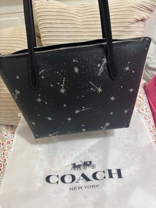 Bolso Coach Negro Estrellas