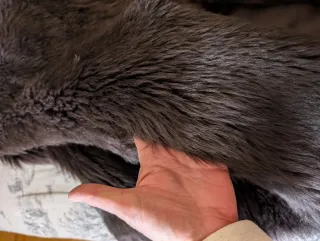 Chaquetón Piel Pelo Largo Marrón