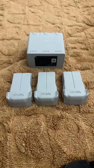 Mando dron DJI RC gris con correa y 3 baterías