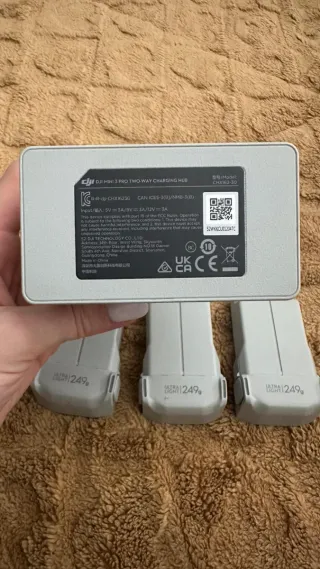 Mando dron DJI RC gris con correa y 3 baterías