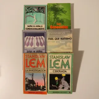 Lote 6 libros ciencias ficción