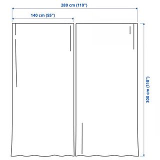 Cortinas Lenda Ikea Verde Claro Semiopaca