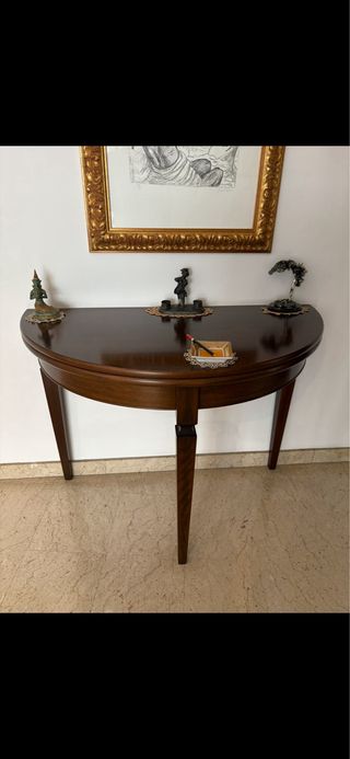 Tavolino demi lune in legno