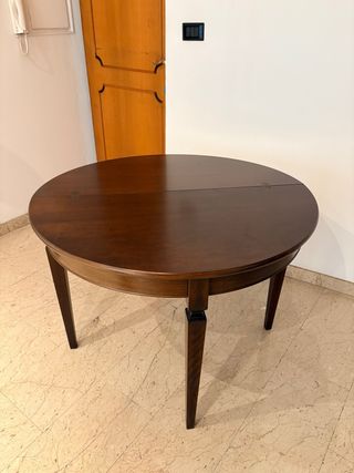 Tavolino demi lune in legno