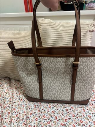 Bolso Michael Kors Marrón y Blanco