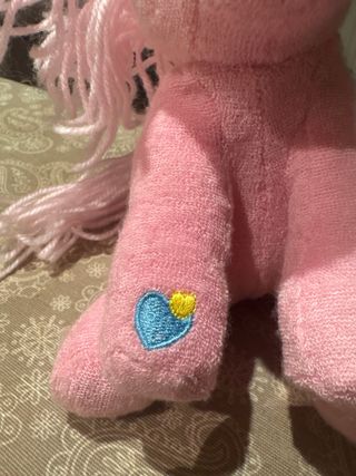 Mylittlepony rosa peluche corazón azul