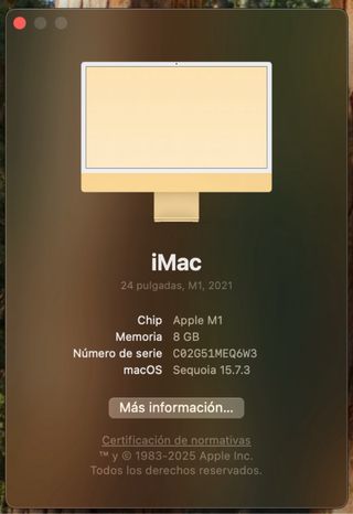 iMac 24 Apple M1 (2021) Naranja/Amarillo