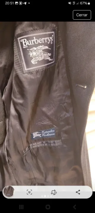 Traje Burberrys Antracita Talla 50