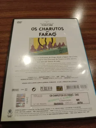 DVD Tintin - Os Charutos de Faraó