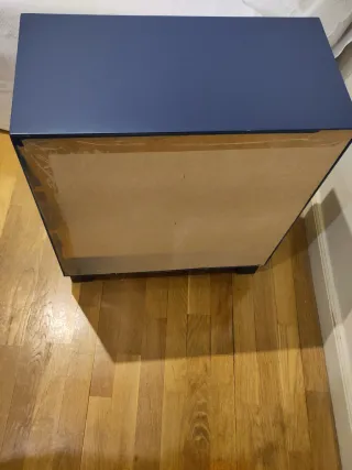 Mueble de almacenaje azul Ikea