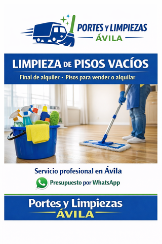 Limpieza de pisos vacíos en Ávila