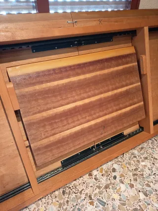 Mesa comedor extensible y 6 sillas