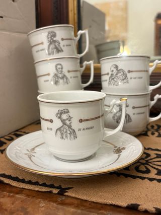 Vajilla Porcelana Conmemorativa Exploradores