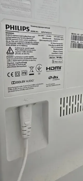 Televisor Philips Blanco 24''