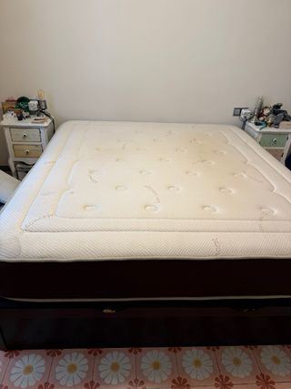 Cama doble con canapé