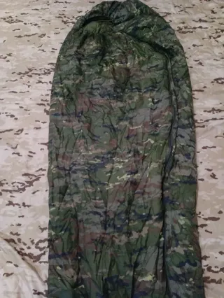 Saco dormir táctico camuflaje compacto militar