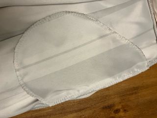 Gonna a righe marrone e bianca