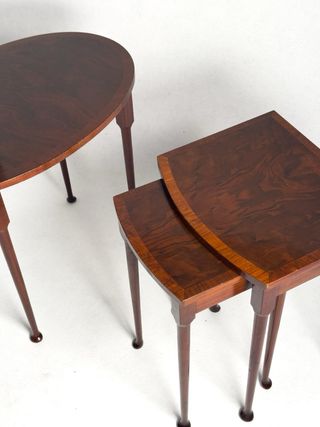 Mesitas Nido Madera Art Déco