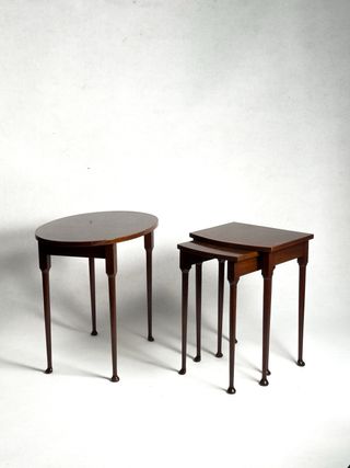 Mesitas Nido Madera Art Déco