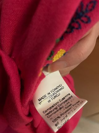 Camisa rosa bordada 40/42 Regalo san Valentín