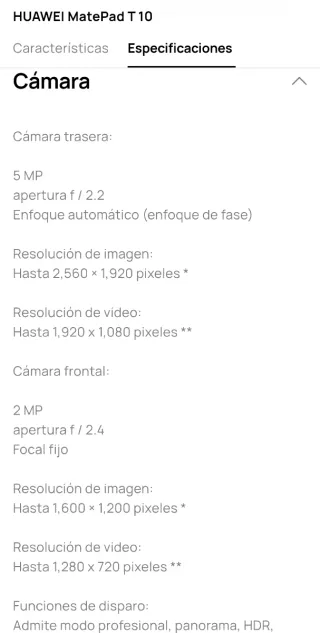 Huawei MatePad T 10 Negro 64Gb y 4gb memoria RAM