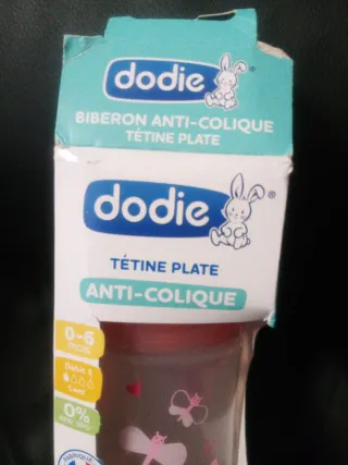 Biberón Dodie 150ml Anti-cólico 0-6 meses rosa