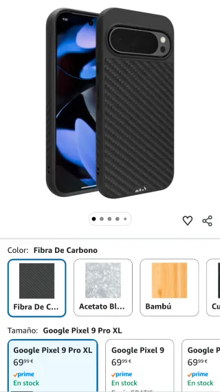 Funda MOUS Fibra Carbono Negro