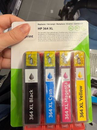 Cartuchos HP 364 XL (Negro, Cyan, Magenta, Amarill