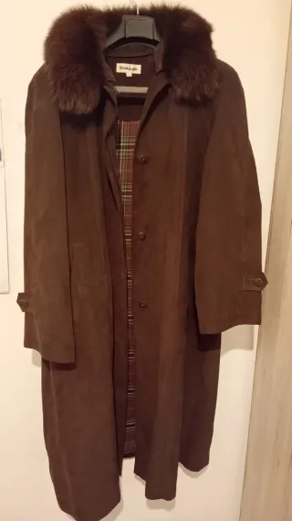 Abrigo ante marrón El Corte Inglés T.52