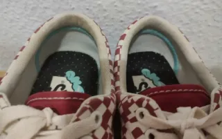 Zapatillas Vans Checkerboard Rojas