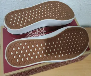 Zapatillas Vans Checkerboard Rojas