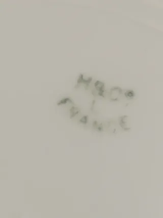 Lote 2 Piezas Porcelana Francesa M&Co Azul